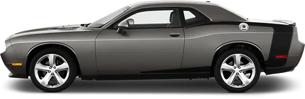 2008 to 2014 Dodge Challenger Reverse C Side Stripes . Installed on Car