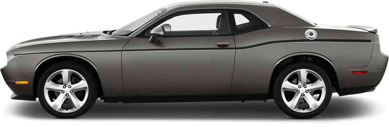 2008 to 2014 Dodge Challenger Upper Beltline Pinstripes . Installed on Car