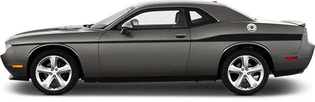 2015 to 2023 Dodge Challenger Redline Side Stripes Extended . Installed on Car