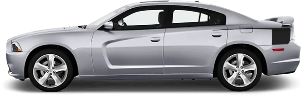 2011 to 2014 Dodge Charger Rear Quarter Hockey Stripes . Installed on Car